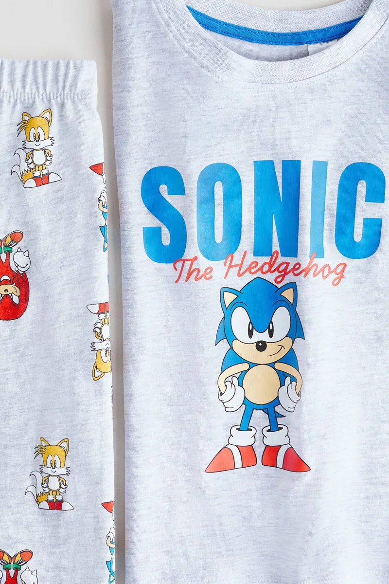 H&M Printed cotton jersey pyjamas